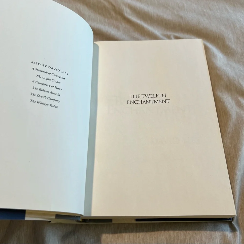 SIGNED The Twelfth Enchantment David Liss HC 1st Ed‎ Historical Fiction Magic